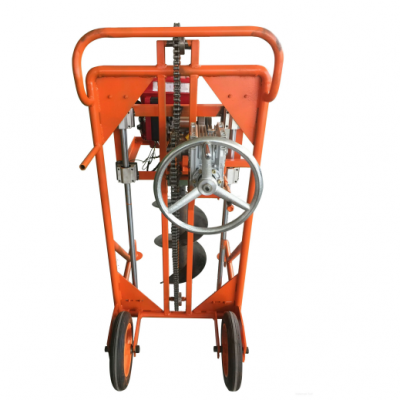 Good Quality Hand Push Type Gasoline Hole Digger Borehole Earth Auger for Sale