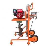 Two-wheel walking type planting and digging machine