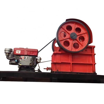 small portable diesel motor jaw crusher PE- 400*600